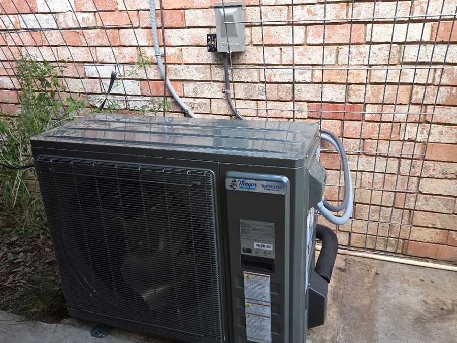 New ductless mini split system installed for a New Braunfels, TX homeowner